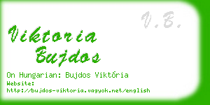 viktoria bujdos business card